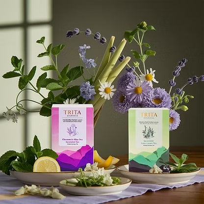 Chamomile Blue Pea Lavender + Spearmint Lemongrass