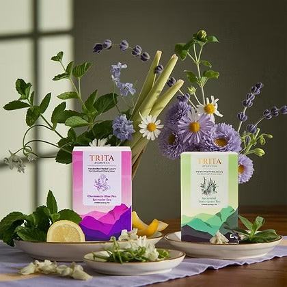Chamomile Blue Pea Lavender + Spearmint Lemongrass