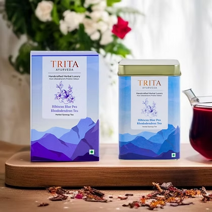 Hibiscus Blue Pea Rhododendron + Chamomile Rosemary Rhododendron