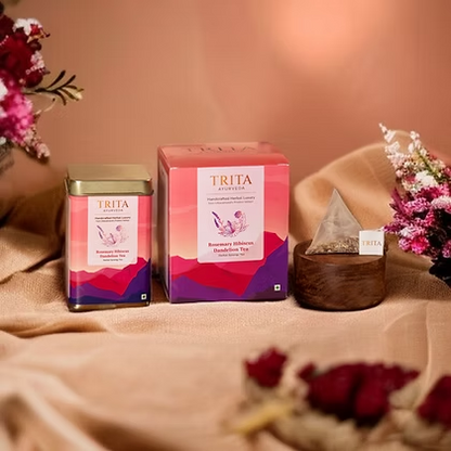 Kahwa Green Tea + Hibiscus Rosemary Dandelion + Chamomile Blue Pea Lavender